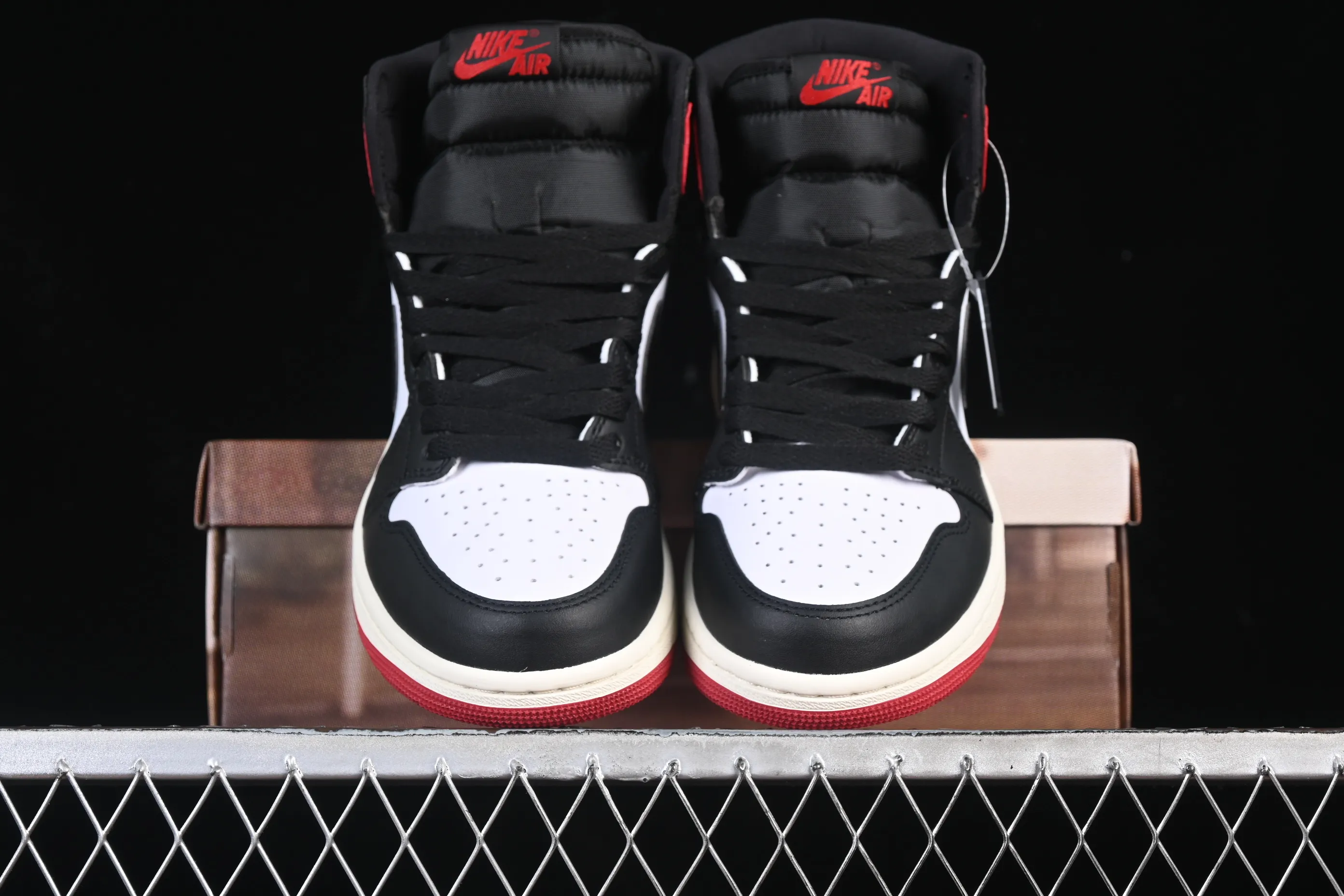 All categories Air Jordan Jordan series basketball shoes Air Jordan 1 High Air Jordan 1 High OG "Black Toe Reimagined" AJ1 Joe 1 new black toe DZ5485-106